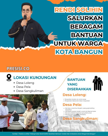 Rendi Solihin Salurkan Beragam Bantuan untuk Warga Kota Bangun