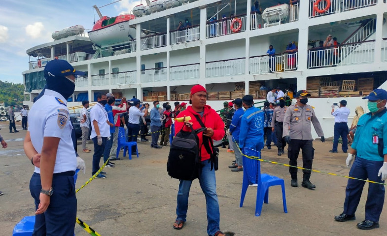 Kewalahan Tertibkan Penumpang, KKP Samarinda Dibantu Aparat Polisi dan TNI