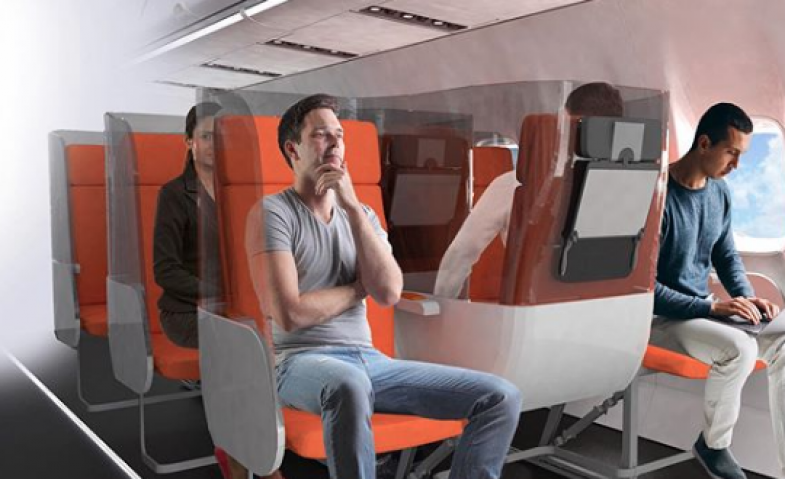 Avio Interiors Rilis Model Terbaru Kursi Pesawat untuk Cegah Covid-19, Ini Desainnya