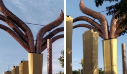 Proyek Gapura yang Disebut Mirip Ekor Kurama Naruto di Samarinda Mandek Akibat Covid-19