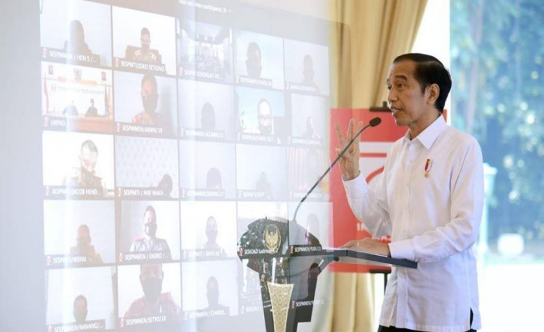 Jokowi : Pandemi Covid-19 Jadi Momentum Percepatan Transformasi Digital