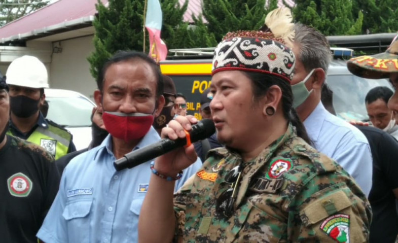 Buntut Dugaan Penyerobotan Lahan, LPADKT-Kalimantan Utara Gelar Aksi di Depan Kantor Lana Harita Indonesia