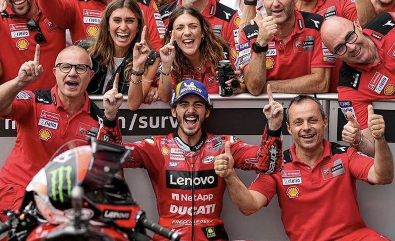 Kemenangan Francesco Bagnaia dan Akhir 15 Tahun Puasa Gelar Ducati