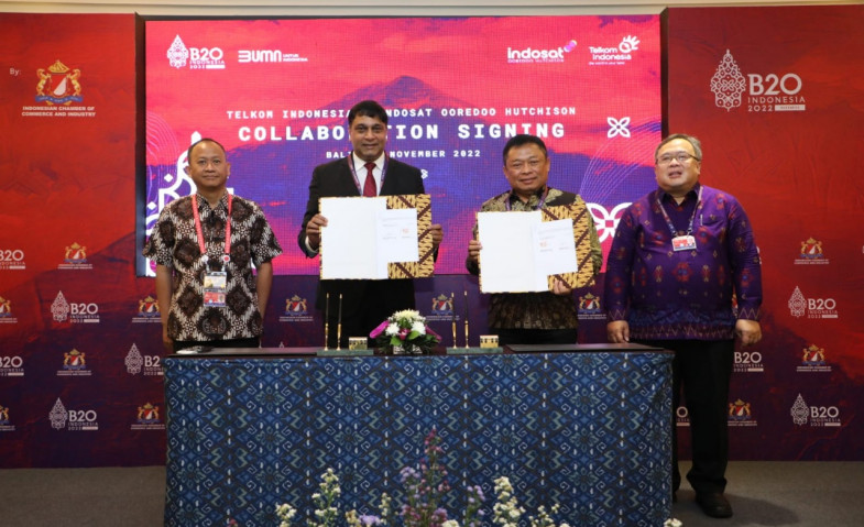 Kolaborasi Telkom Indonesia dan Indosat Ooredoo Hutchison untuk Akselerasi Ekonomi Digital