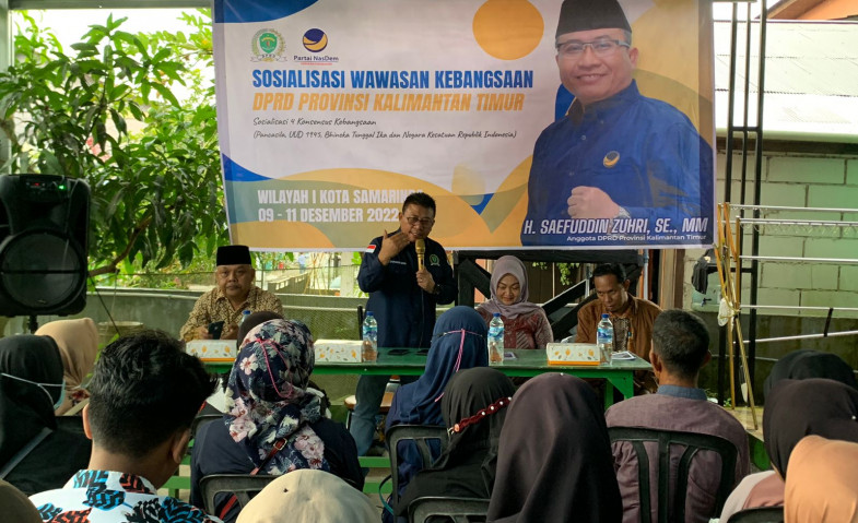 Gelar Sosialisasi Wawasan Kebangsaan, Saefuddin Zuhry Ingin Generasi Muda Samarinda Cinta Tanah Air