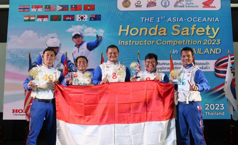 Instruktur AHM Borong Prestasi di Kompetisi Safety Riding Asia & Oceania