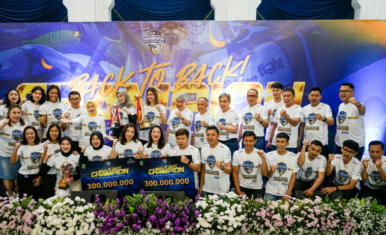 Juara Proliga 2023, Tim Bandung bjb Tandamata Terima Apresiasi