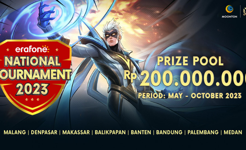 Erafone Mobile Legends National Tournament 2023 Berhadiah Ratusan Juta, Berlangsung di 8 Kota Ini