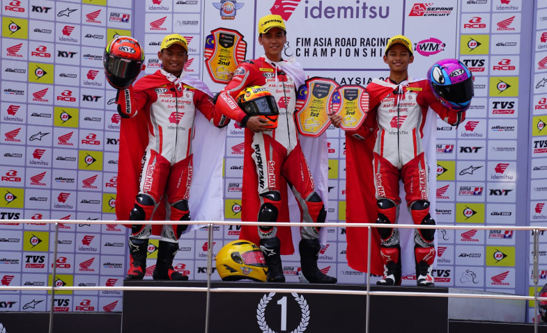 Pembalap Astra Honda Back to Back Kuasai Podium ARRC Malaysia