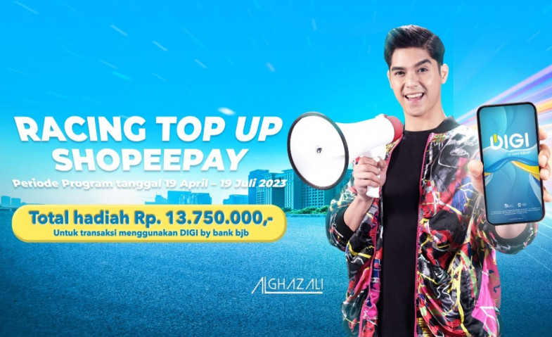 Top Up ShopeePay Pakai DIGI by bank bjb, Dapatkan Hadiah Jutaan Rupiah!