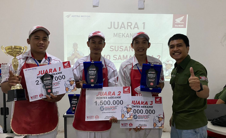 Astra Motor Kaltim 2 Sukses Gelar Astra Honda Motor Technical Skill Contest 2023