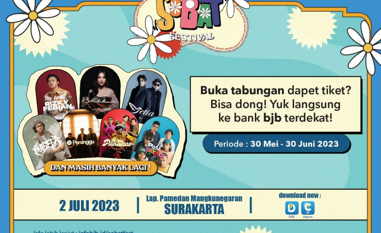 Dengan Menabung di bank bjb Bisa Nonton Konser Sobat Festival 2023