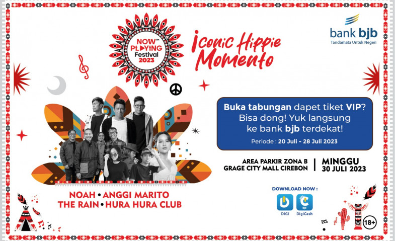 Cara Mudah Dapat Tiket VIP Now Playing Festival Cirebon 2023 di bank bjb