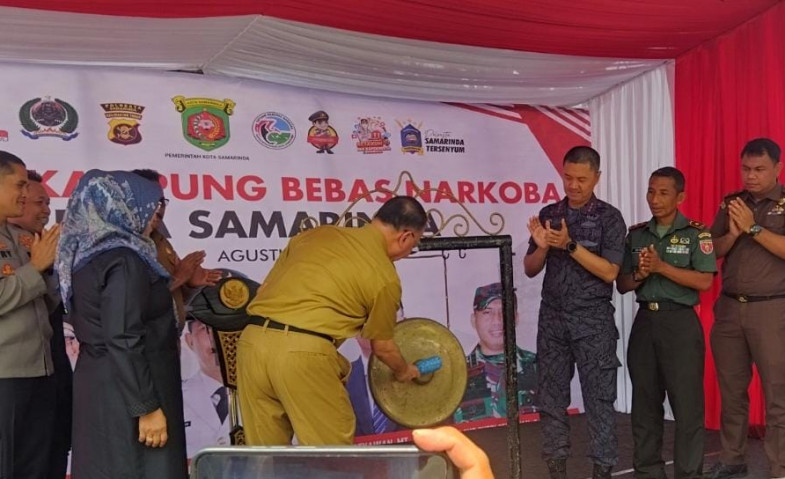 Launching Kampung Bebas Narkoba di Jalan Pesut, Kapolresta Samarinda: Semua Harus Kolaborasi