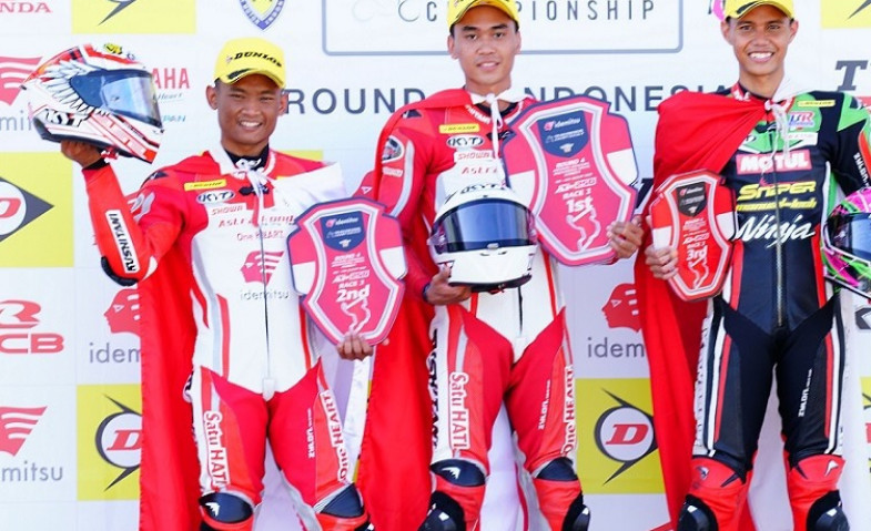 Pebalap Astra Honda Tak Terkalahkan di ARRC Mandalika