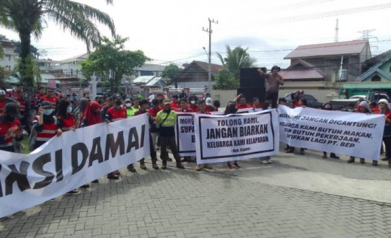 Ratusan Karyawan PT BEP Demo di DPRD Kaltim, Mohon Penghentian Penyidikan untuk Keadilan