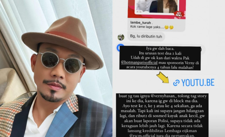 Tanggapi Ajakan Tes DNA dari Verny Hasan, Denny Sumargo: Gue Akan Buat Laporan ke Polisi