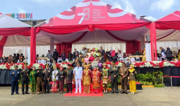 Upacara HUT RI ke-78, Forkopimda Samarinda Hadir dengan Busana Nusantara