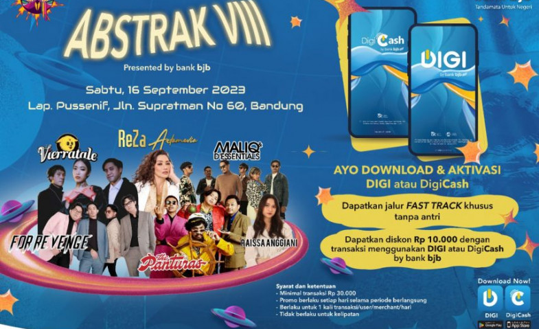 bank bjb Bagikan Rewards untuk Pengguna DIGI dan DigiCash di Pentas Seni ABSTRAK VIII