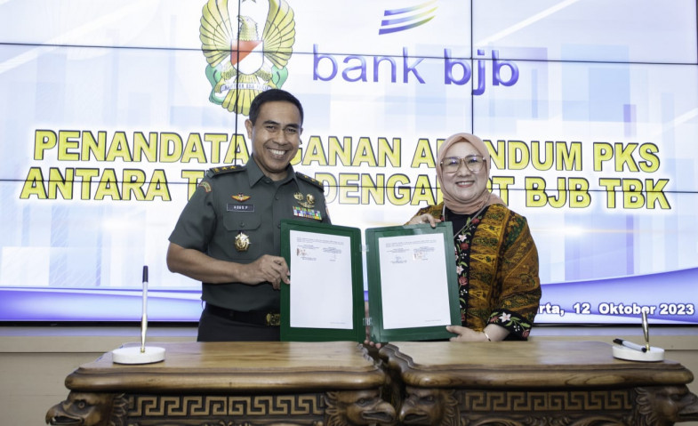 bank bjb Tandatangani Adendum Perpanjangan PKS dengan TNI AD