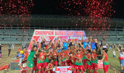 Sukses Bobol Gawang Muara Badak, Tim Kecamatan Loa Janan Keluar Sebagai Juara Bupati Cup 2023
