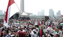 Bela Palestina, Ratusan Ribu Orang Gelar Aksi di Monas