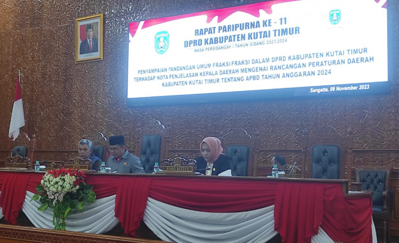 Ketua DPRD Kutim Pastikan Pandangan Umum Fraksi Terkait Rancangan APBD 2024 Tersampaikan ke Pemkab