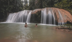 Embung Desa Tepian Indah Kutai Timur Disulap Menjadi Lokasi Wisata, Punya Air Terjun Setinggi Delapan Meter