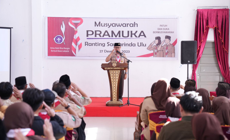 Hadiri Musyawarah Pramuka Ranting Tingkat Kota, Rusmadi Harap Gerakan Pramuka Samarinda Makin Aktif