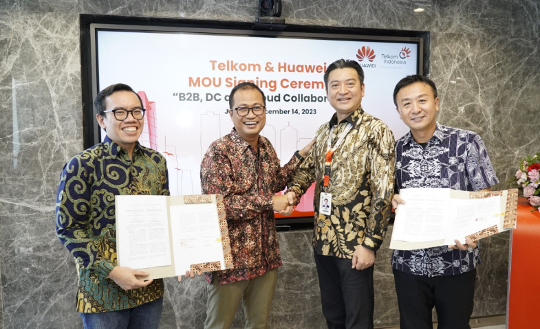 Telkom dan Huawei Jalin Kerja Sama Strategis untuk Buka Peluang Pangsa Pasar B2B di Indonesia