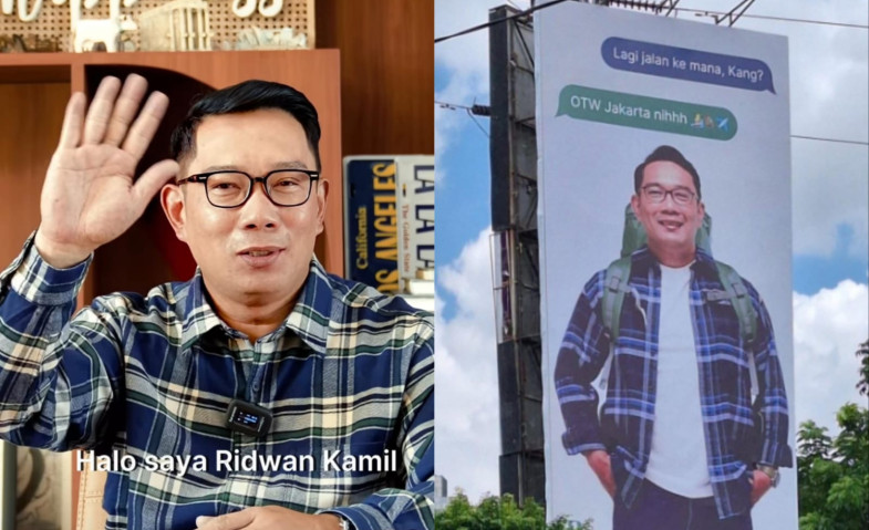 Heboh Baliho 'OTW Jakarta' hingga Disentil Ahmad Sahroni, Ridwan Kamil Klarifikasi: Bukan Mau Nyagub Tapi ...