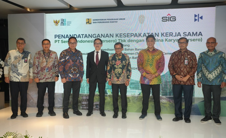 Bina Karya dan Semen Indonesia Jalin Kerja Sama untuk Wujudkan Green Construction di IKN