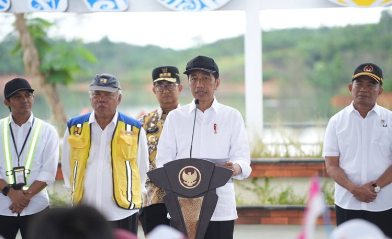 Bikin IKN Hijau, Pusat Persemaian Skala Besar di Mentawir Diresmikan Jokowi