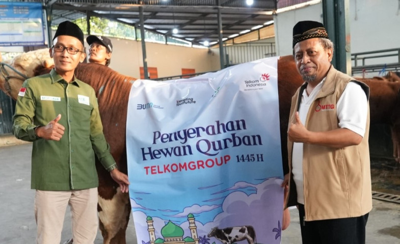 TelkomGroup Distribusikan Hewan Kurban pada Hari Raya Iduladha 1445 H