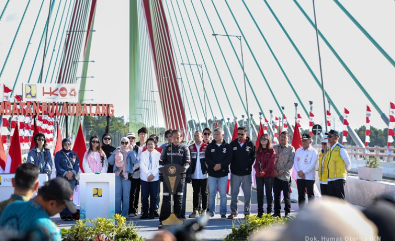 Akirnya Jembatan Pulau Balang Diresmikan, Jokowi: Akses Utama ke IKN Nusantara