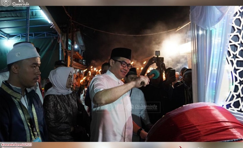 Pawai Obor Meriahkan Tahun Baru Islam di Samarinda