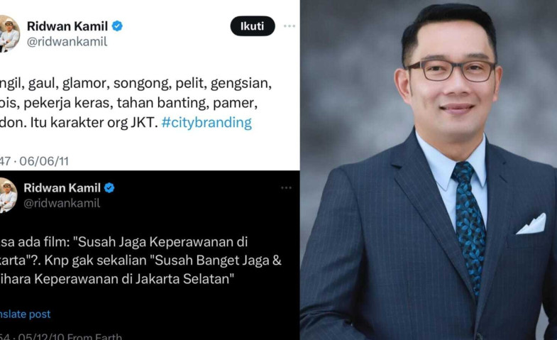 Kumpulan Cuitan Lawas Ridwan Kamil yang Kontroversial, Sindir Warga Jakarta hingga Candaan Seksis