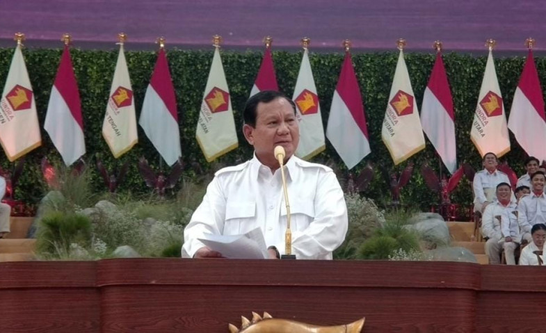 Pidato di Rapimnas Gerindra, Prabowo: Jangan Ada yang Sebut Angka 11 Ya, Enggak Boleh!