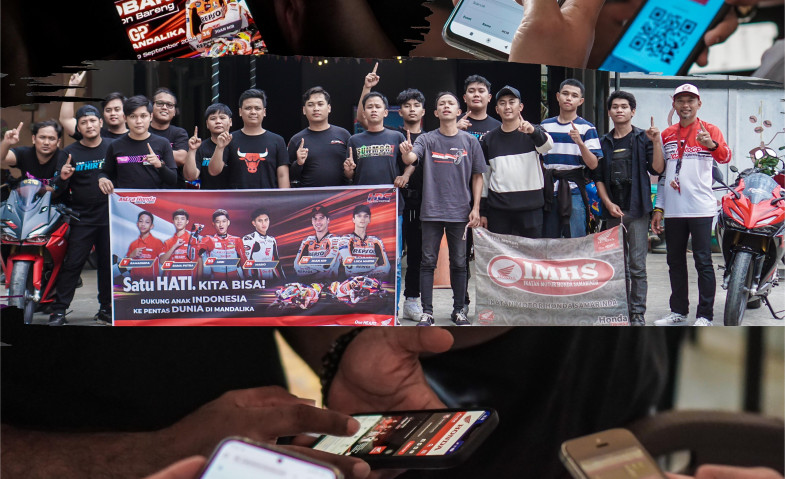 Satu Hati, Kita Bisa! Semangat Komunitas Honda Samarinda Nobar MotoGP Mandalika 2024