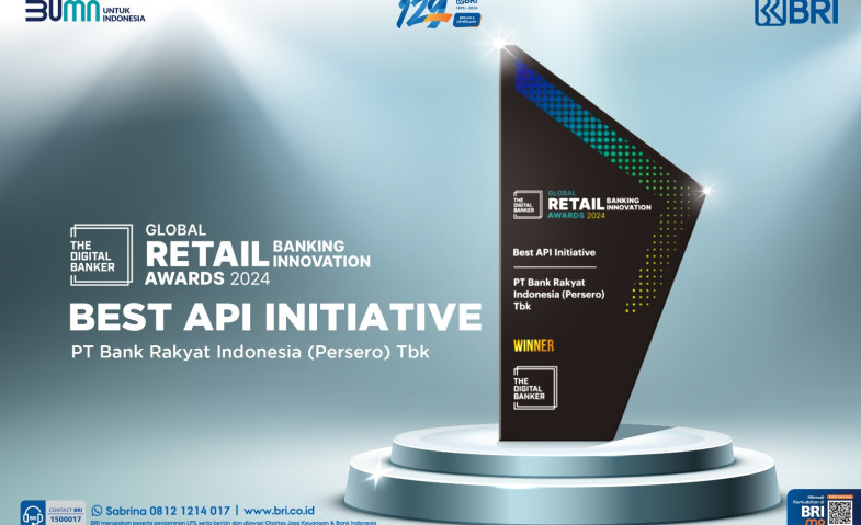 BRI Raih Penghargaan Best API Initiative di Ajang Global Retail Banking Innovation Awards 2024