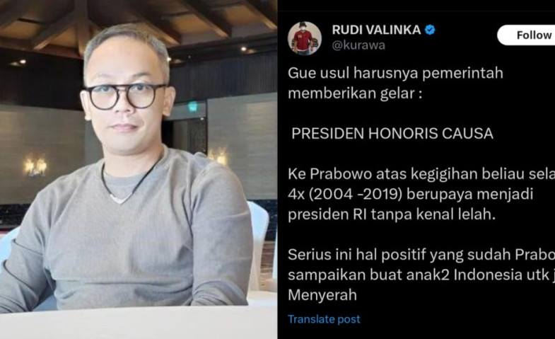 Sosok Rudi Valinka Alias Kurawa, Diduga Buzzer Jokowi yang Kini Diangkat Jadi Stafsus Menkomdigi