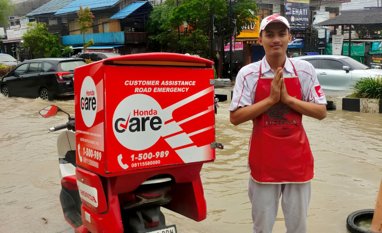 Banjir Melanda Kota Tepian, Program AHASS Siaga Banjir dan Layanan HondaCARE Siap Menjadi Solusi