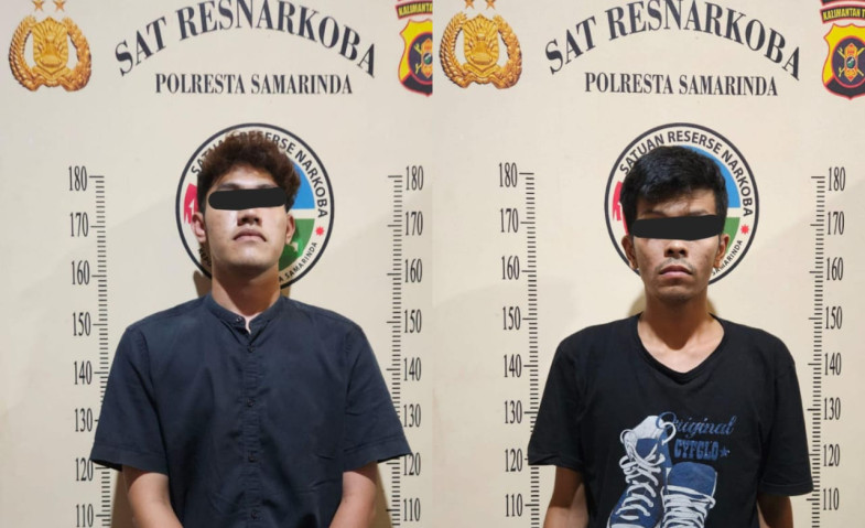 Bawa Dua Poket Ganja, Dua Mahasiswa Ini Diamankan Polresta Samarinda