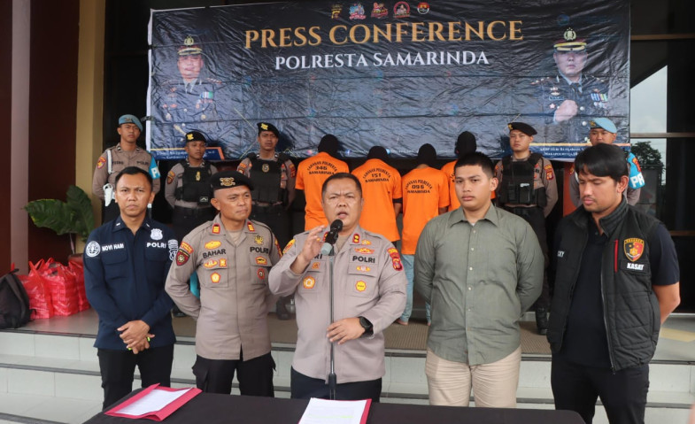 Bermula dari Call Center 110, Empat Pelaku Penyekapan Anak di Bawah Umur Diamankan Polresta Samarinda