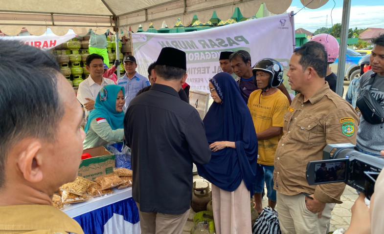 Disperindag Kukar Salurkan 1.120 Tabung LPG 3 Kg di Operasi Pasar Murah Ramadan