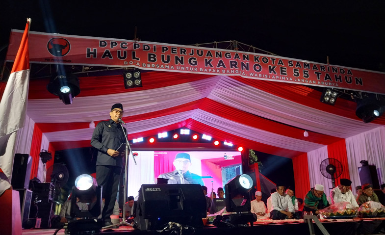 Hadiri Haul ke-55 Bung Karno di Samarinda, Andi Harun Minta Kader PDIP Jadi Garda Terdepan Menjaga Nilai-Nilai Pancasila