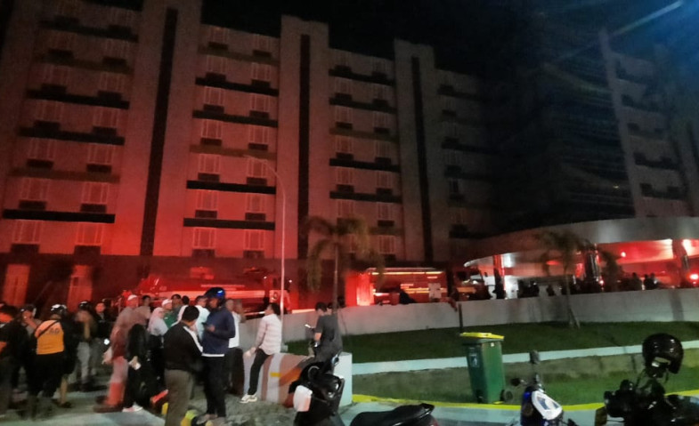 Kebakaran di Hotel Atlet Gor Kadrie Oening, Diduga Karena Korsleting Listrik