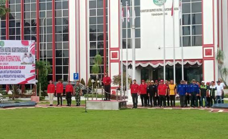 Sekda Kukar Pimpin Apel May Day 2025, Tekankan Kolaborasi untuk Kesejahteraan Buruh