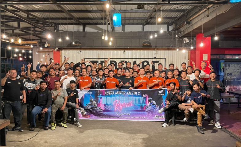 Astra Motor Kaltim 2 Rangkul Komunitas Honda Samarinda dan Tenggarong di Nocturnity Riding