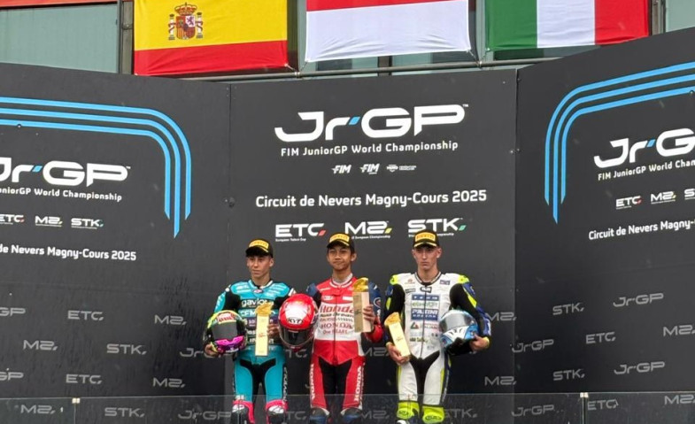 Pebalap Binaan Astra Honda, Ramadhipa Juara di ETC Prancis